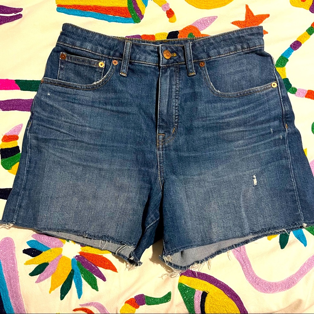 Madewell Curvy High Rise Denim Shorts